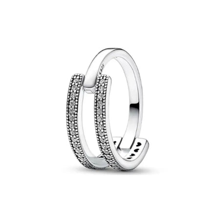 Hot Selling New 925 Silver,Heart-shaped,Snake Shaped,Snowflake Ring suitable for European Women' Holiday Gifts,Exquisite Jewelry
