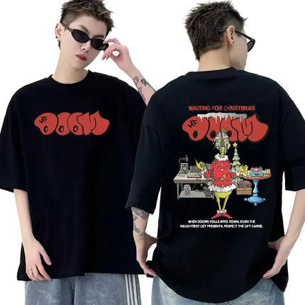 Rapper Mf Doom Graphic T Shirt Madvillainy Metal Music Album T-shirt Men Women Punk Vintage Oversized Cotton Tshirt Streetwear