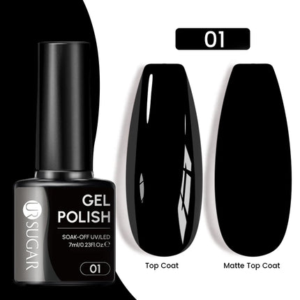 UR SUGAR 7.5ml Dark Wine Red Nail Gel Polish Autumn Gel Paint Nail Art Semi Permanent Nail Art Manicure Soak Off LED UV Nail Gel