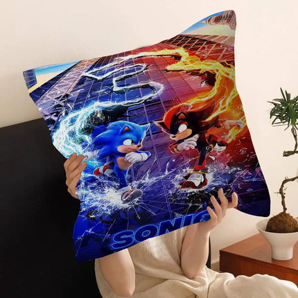 Sonic Cushion Cover Pillow Case 40x40cm 45x45cm / Sonic Cushion Cover Pillow Case