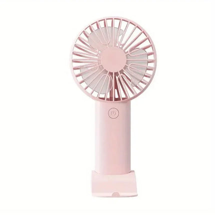 Mini USB Charging Handheld Fan Desktop Small Fan With Mobile Phone Holder Portable And Simple Outdoor Small Fan