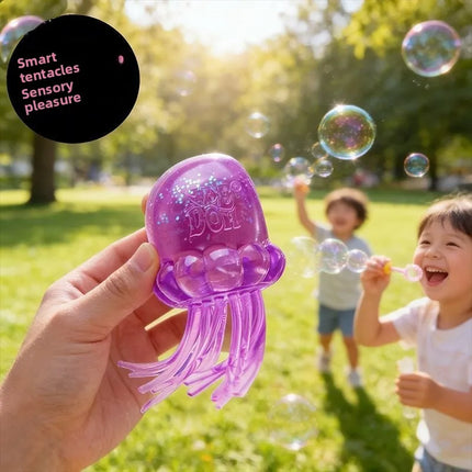 Schylling Nee Doh Jellyfish & Cube Squish Toy, Soft Jelly Squeeze Stress Relief Fidget Toy, Sensory NeeDoh for Kids & Adults