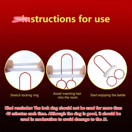 3Pcs Lasting Erection Penis Ring Male Delayed Ejaculation Scrotum TPE Reusable Cock Rings Testis Restraint Sex Toys For Men