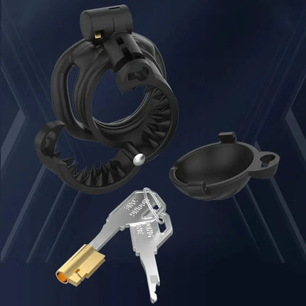 BDSM Train Constraining Toys Adjustable and Detachable Chastity Cage Anti-erection Spiky Device Male Chastity Device Cock Cage