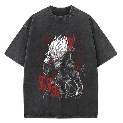 Japanese Anime Dandadan Okarun T-shirt Men T Shirt Cartoon High Quality Cotton Tshirt Aesthetic Fashion Tee Male