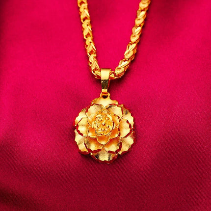 Women's 18K Gold Fish Necklace, AU750 Fashionable Stamen Pendant, Gift for Female Friends.