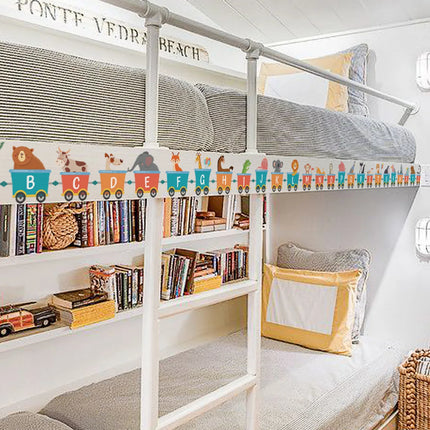 Cartoon Car Train 26 Letters Alphabet Wall Stickers for Kids Rooms Home Decor Children Wall Sticker Room Decoration Accessories