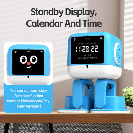 2026 WLtoys AI Smart Robot with Built-in DeepSeek Intelligent Voice, Touch to Interrupt Music and Dance Actions, Adults Gift