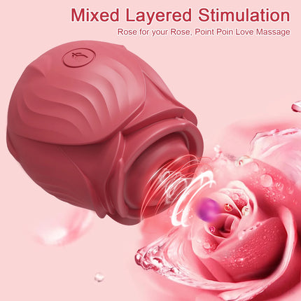 Sucking Vibrator Rose-Toy Sex Toys Clitoral Vibrator for Women Couples Clit Sucker Nipple Stimulating  Female Masturbating 18+