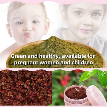 Henna Nail Cream Henna Small Pink Red Can Enjoy Water Long-lasting Color Restraining Plant Powder Healthy Nail Art Red 20g
