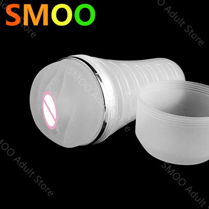 Flesh the LIght Realistic Pussy Male Masturbator Sex Toy For Men Lifelike Artificial Silicone Vagina Man‘s Masturbation Cup