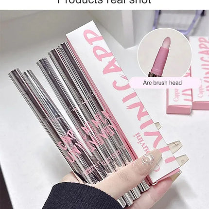 Nude Lip Liner with Lip Brush Cappuvini Korean Style Lip Makeup Long Last Velvet Matte Lipstick