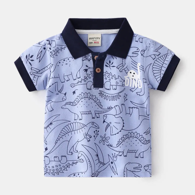 Children's Collar T-shirt 2025 New Boys' Polo Shirt Short Sleeve T-shirt Baby Korean Edition Summer Top One Piece Hair Collectio