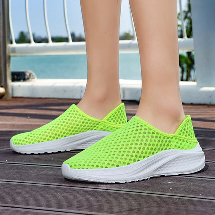 Oiaano Barefoot Man Grey Shoes Mesh Knit Slip On Ultra Light Breathable Soft Bottom Workout Casual Sports Shoes Outdoor Runing