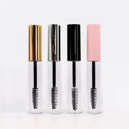 500pcs 10ml empty mascara tubes, mascara brushes, refillable transparent bottles, DIY cosmetic transfer castor oil