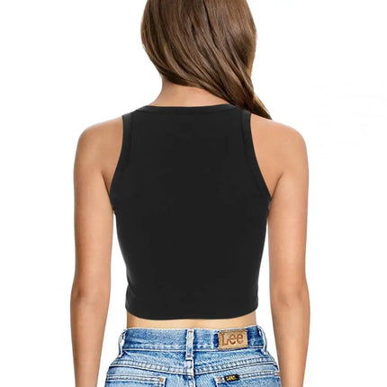 Nadanbao Women's Vest Summer Casual American Flag Tie Dyeing Cropped Tight Sleeveless T-Shirt Streetwear Crop Tops Y2K Tees