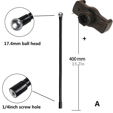 Flexible Arm Monopod Metal Tube Rod Stands Selfie Stick with Ball Head for Mobile Phone Smartphones Tripod Live Streaming