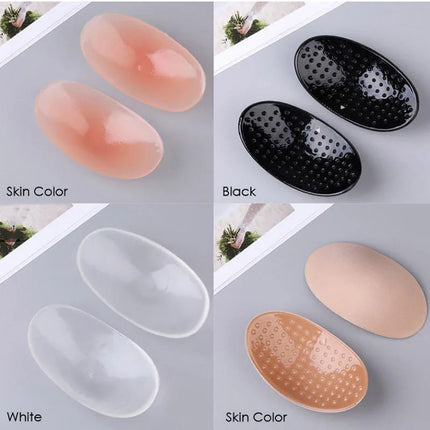 1Pair Invisible Detachable Breathable Silicone Shoulder Pad  for Woman Shoulder Enhancer Reusable Self-Adhesive Clothing