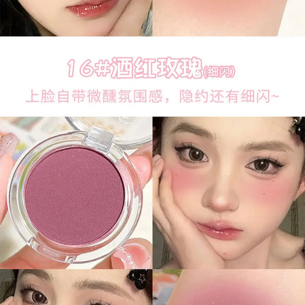 HISYI monochrome blush whitening matte cosmetics natural smudge nude makeup blush plate