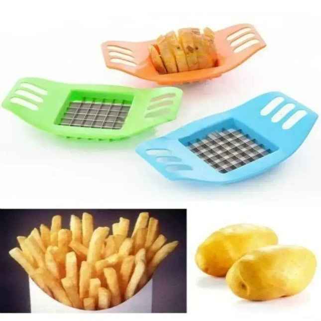1 Pcs Stainless Steel Potato Fries Cutter Multifunctional Vegetable Slicer Masher Home Kitchen Cooking Gadget Tools