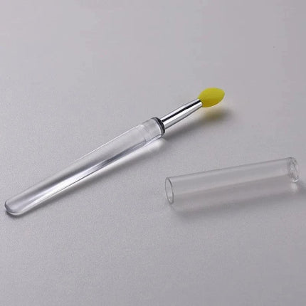 1/3/10pcs Portable Silicone Lip Brush with Cover Soft Multifunction Lip Balm Applicator Lipstick Lipgloss Makeup Brush Reusable