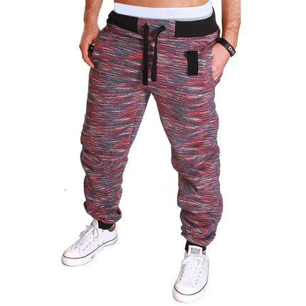 2023 new Sweatpants Men Camouflage Elasticity Cargo Pants Drawstring Multi Pockets Bottoms Casual Jogger Trousers