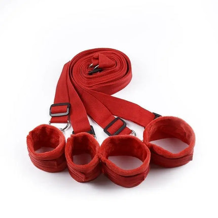 Sexual Bondage Restraints BDSM Bed Sex Toy Adjustable Handcuffs Wrist and Ankle Cuff Restraints Erotic Couple Games Gear Kit