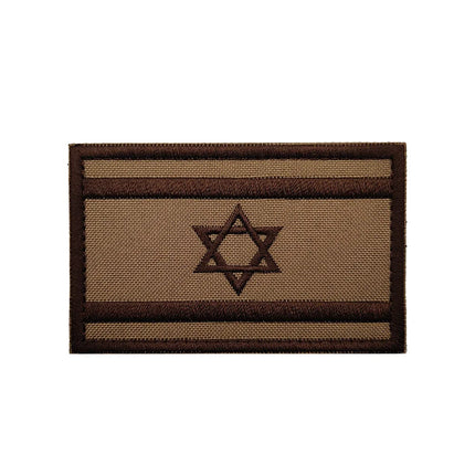 Israeli National Flag Reflective Patches Embroideried Military Uniform Armband Tactical Morale Embroidery Badge Israel Patches