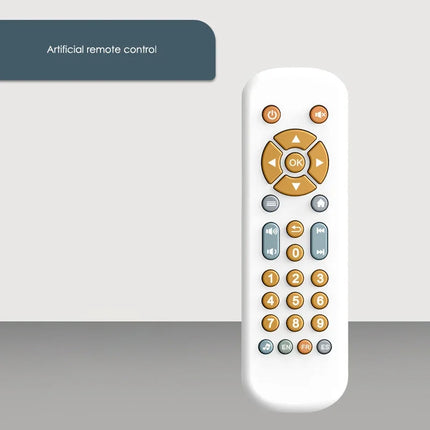 Infant Simulation TV Remote Control Toys with Music and Light Musical Baby Toy Sensory Remote Kid Baby Toys for 1 2 3 Year Old