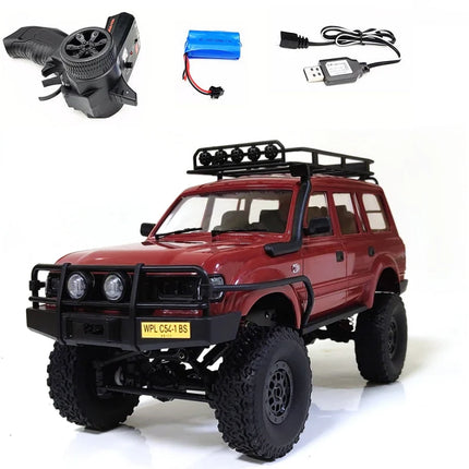 WPL C54-1 4WD 2.4G Off-road Car LC80 Remote Control Car RC Crawler Buggy Moving Machine Kids Battery Powered Cars Boys Gift