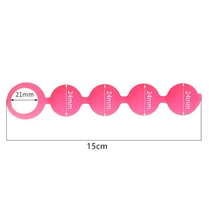 Silicone Big Anal Plug 4 Beads Anal Bead Anus Masturbation Butt Plug Flirt Adult Sex Toy Prostate Massage For Men Women 18+