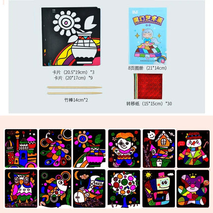 Magic Transfer Painting Kids DIY / Peinture Transfert Magique Enfants