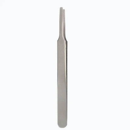 Pince à sourcils multifonctionnelle à bout rond, applicateur de faux cils droits en acier inoxydable, aides à l'extension des cils