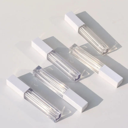 10/30/50pcs 7ml Empty Square Clear Lip Gloss Tube DIY Liquid Lipstick /Concealer Liquid Tube Sample Bottle Cosmetic Packaging