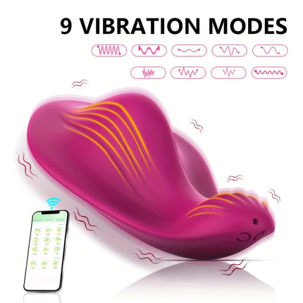APP Control G Spot Wearable Panty Vibrators Silicone Clitoral Vagina Stimulator Adult Sex Toys with 9 Vibrating Modes for Women