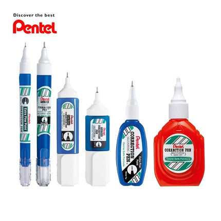 PENTEL Correction Fluid ZL31/33/62/72 Correction Pen Fine Point Quick Drying Fast Clean and Easy To Use School Supplies