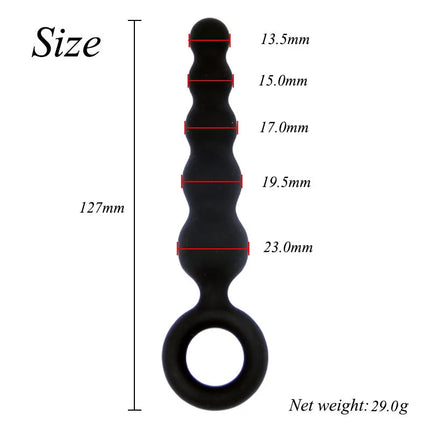 5PCS Silicone Anal Plug Set Butt Plug Prostate Massager for Men Women Gay Adult Sex Toy Kit Back Court Training Gear