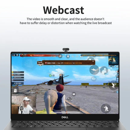 1080P Full HD Computer Network Camera with Microphone USB Plug PC Mac Laptop Desktop Live Video Call Work Mini Camera