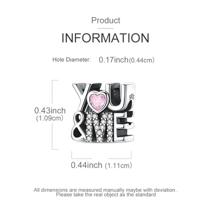 2026 Romantic Pink Color Charms Bead 925 Sterling Silver CZ Zircon Love Heart Pendants Fit Original Bracelet DIY Jewelry Gift