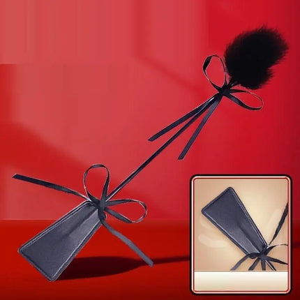 New 1PC Leather Spanking Paddle Tickling Bondage Play Whip Erotic Punishment Sex Toy for Couples Women Lover Bondage Erotic