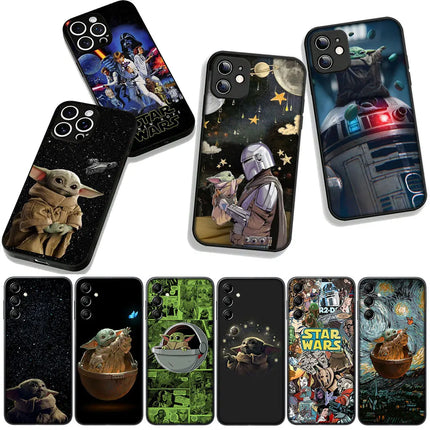 Cover for Samsung Galaxy A36 A17 A26 A07 A35 A54 A53 A13 A33 A34 S8 S9 S20 S21 FE S10 Plus Phone Case Stars Wars baby Yoda