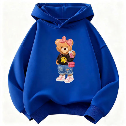 Graphic 2026 Y2k Hip Hop Bear Hoodie Kids Children's Sweatshirt Hoody for Boys Girls Casual Hoodies Hip Hop Clothes