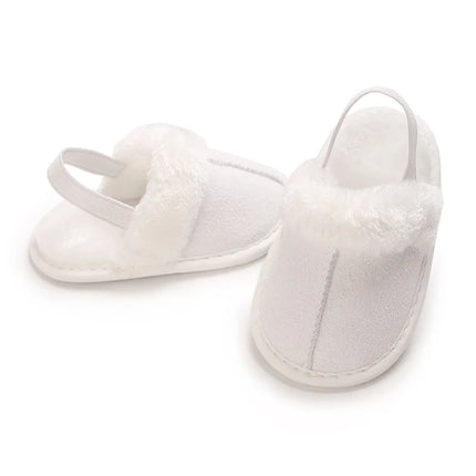 Newborn to 18 Months Children's Woolen Cotton Slippers Soft Soled Warm Baby Casual Shoes Cozy Footwear for Infants