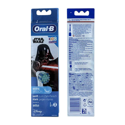 Oral B EB10 Kids Electric Toothbrush Replacement Heads Tiny Round Head Soft Bristle Teeth Cleaning Brush Refill Spiderman Frozen