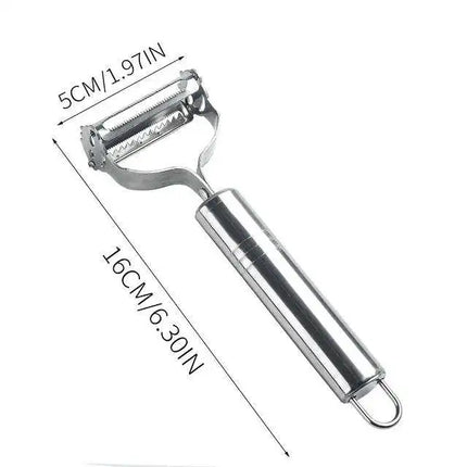 1PC Stainless Steel Flat Edge Peeler Potato Peeler Slicer Knife Watermelon/Melon Grater Kitchen Multi-Purpose Tool