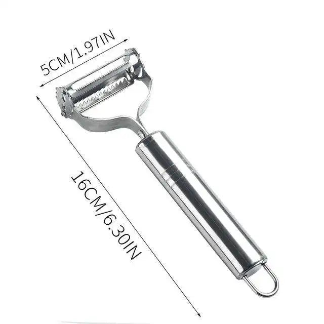 1PC Stainless Steel Flat Edge Peeler Potato Peeler Slicer Knife Watermelon/Melon Grater Kitchen Multi-Purpose Tool
