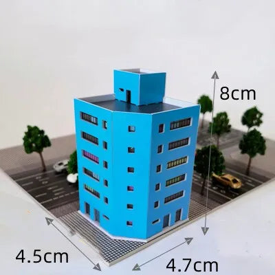 1:300 Assembled Building Model Scene Battle Damage Urban Street House High-Rise Viaduct