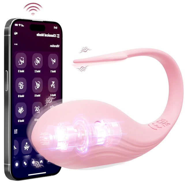 APP Controlled Vaginal Vibrators G Spot 9 Speed Anal Vibrating Egg Massager Wearable Stimulator Adult Sex Toys for Women Couples