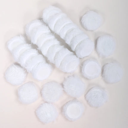 2-5-10-20Pcs Portable and Practical High-Grade White Round Powder Puff for Base and Fixing Makeup