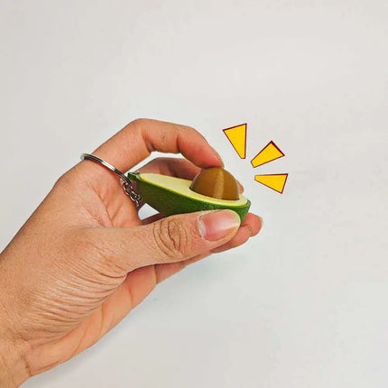 Avocado Clicker Fidget Keychain Backpack Charm Sensory Stress Relief Toys ADHD Anxiety Idea Gifts for Teens Kids Boys Girls